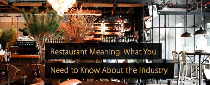 Restaurant bedeutung