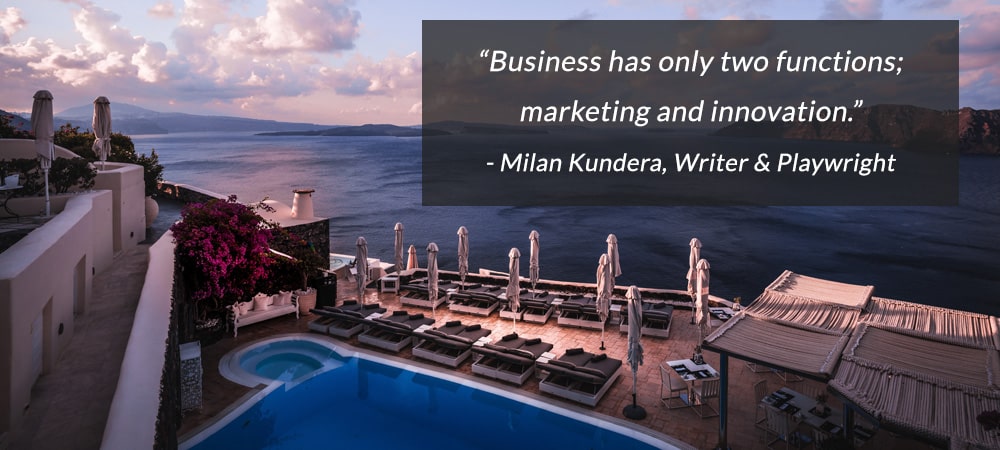 Marketing hôtelier - Citation Milan Kundera