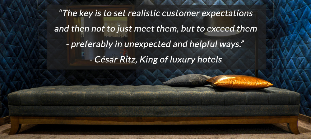 Hotel industry - Quote César Ritz