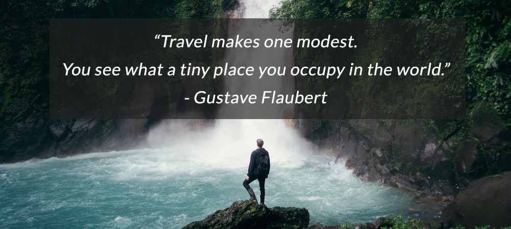 Setor de turismo - Citação Gustave Flaubert