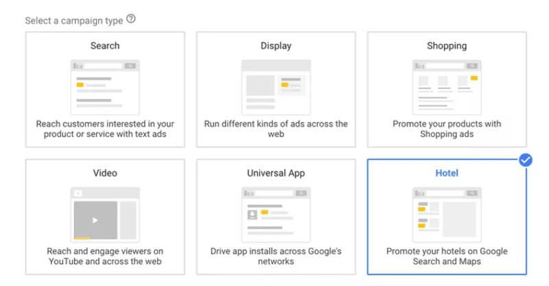 Erste Schritte mit Google Hotelanzeigen – Beispiel 1