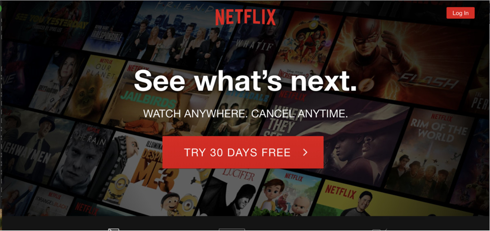 Netfilx vs Hotels - Netflix Slogan
