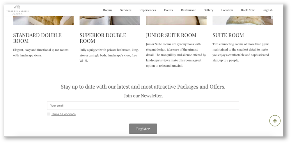 Website Personalization Tips for Luxury Hotels Example 3