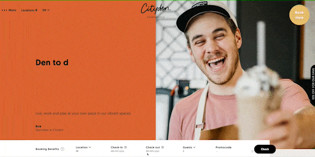 Meilleures pratiques et exemples pour la conception de sites Web d'hôtels Cityden