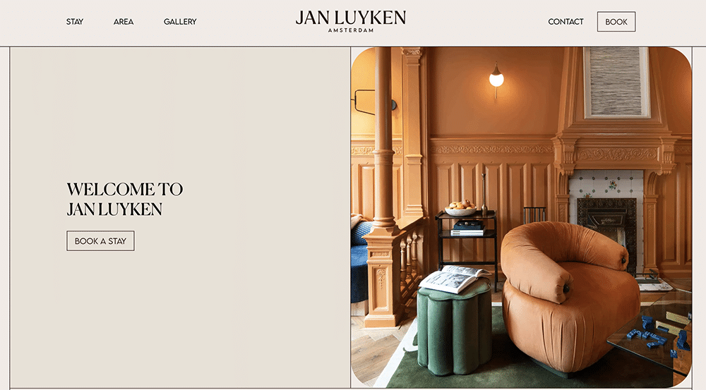 Meilleures pratiques et exemples pour la conception de sites Web d'hôtel Jan Luyken