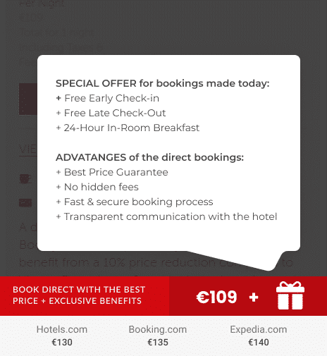 Erreur 12a sur le site Web de l'hôtel