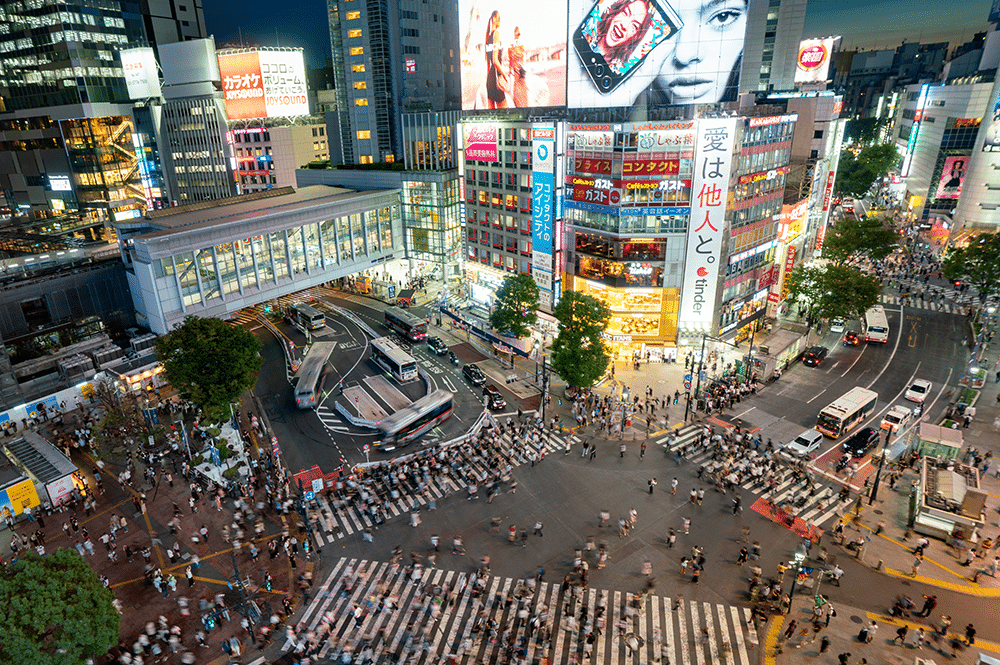 El cruce de Shibuya en Japón