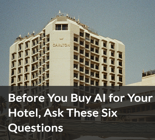 SB - Antes de comprar um sistema de IA para o seu hotel, faça estas seis perguntas.