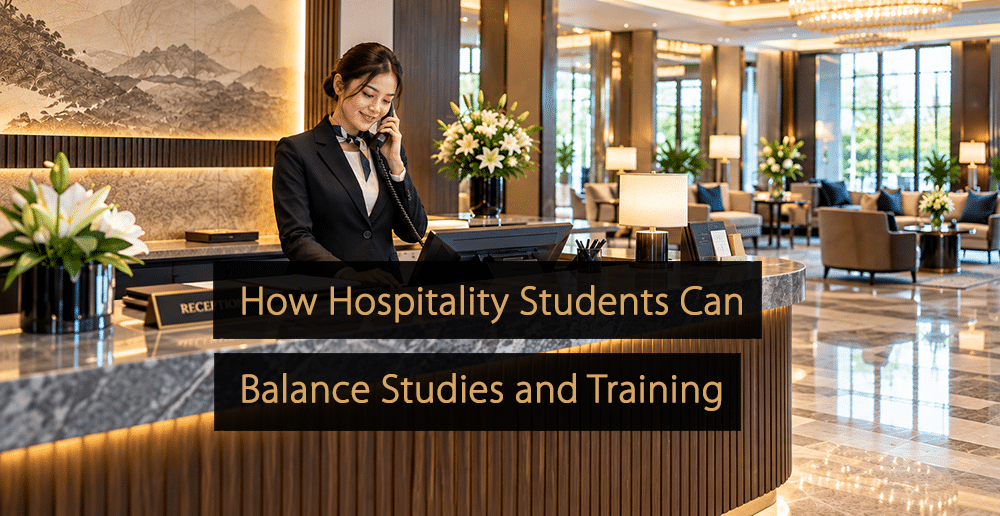Como os estudantes de hotelaria podem conciliar estudos e formação