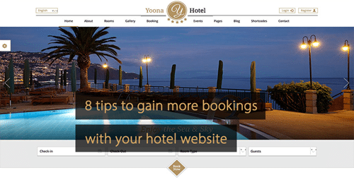 Hotel website tips - Guide revenue management and Guide hotel marketing