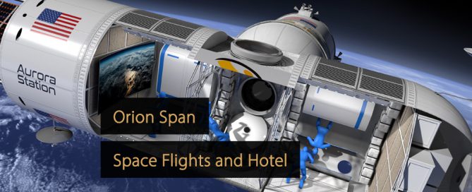 Orion Span Space Hotel - Estación espacial Aurora - Vuelos espaciales Orion